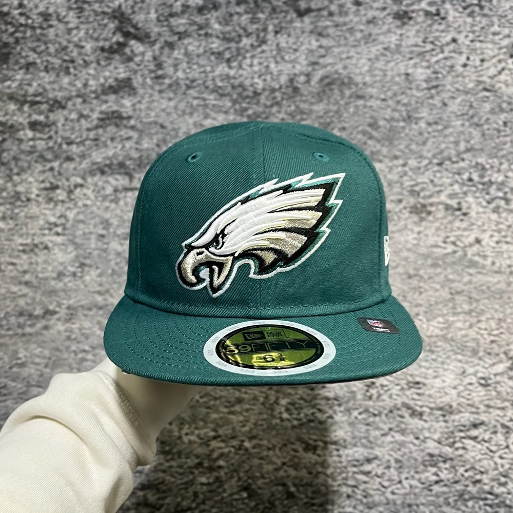 NWT New Era 59Fifty Philadelphia Eagles Fitted Hat Green NFL‎ Embroidered Cap